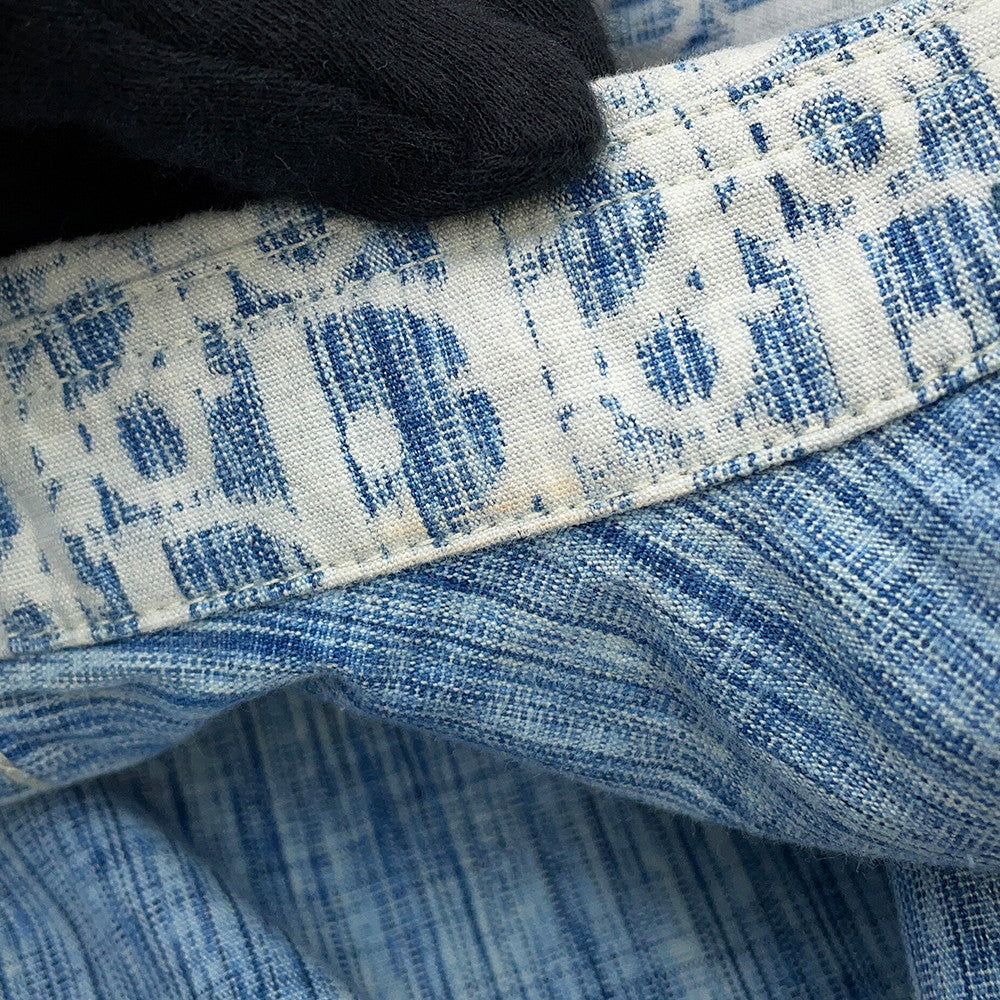 Dior Oblique Kasuri Overshirt Size 38 Blue/White013D585BY989 Cotton100%