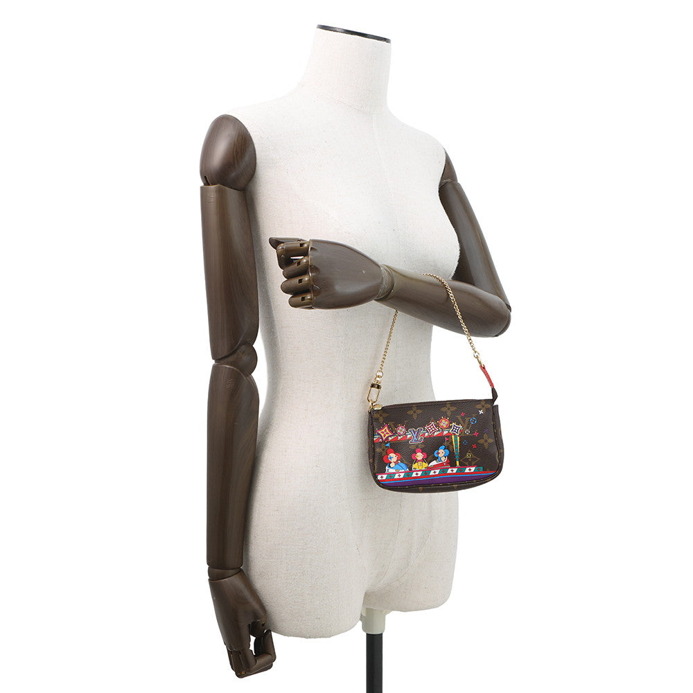 LOUIS VUITTON Mini Pochette Accessoires RedM69976 Monogram Vivienne