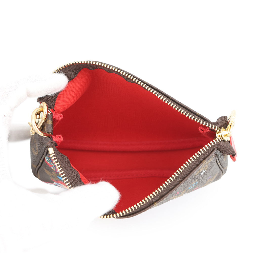 LOUIS VUITTON Mini Pochette Accessoires RedM69976 Monogram Vivienne