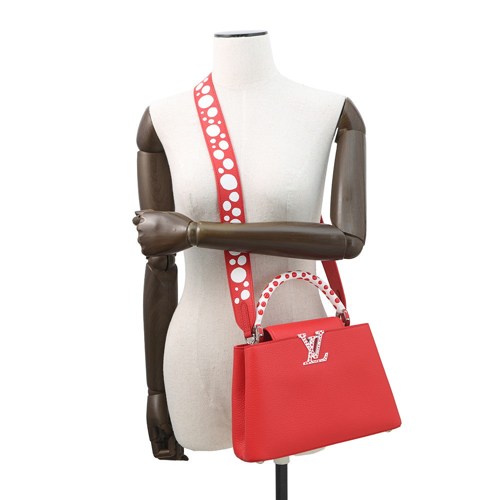 LOUIS VUITTON LVxYK Capucines Japan Limited Edition RougeM21635 Taurillon Leather Infinity Dot Size BB