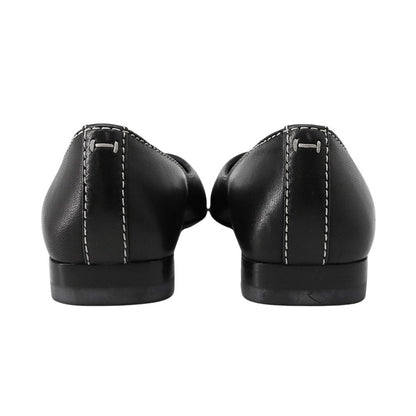 HERMES Ballet Shoes Liz Black Nappa Leather Size 35