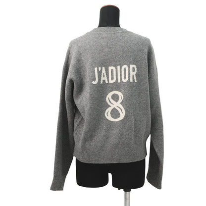Dior J'Adior 8 Boxy Sweater Size 36 Gray924S55AM009 Cashmere97% Nylon2% Polyurethane1%