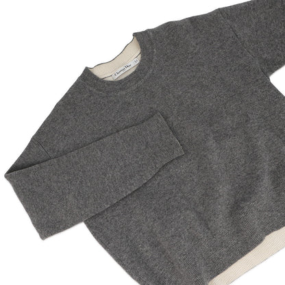 Dior J'Adior 8 Boxy Sweater Size 36 Gray924S55AM009 Cashmere97% Nylon2% Polyurethane1%