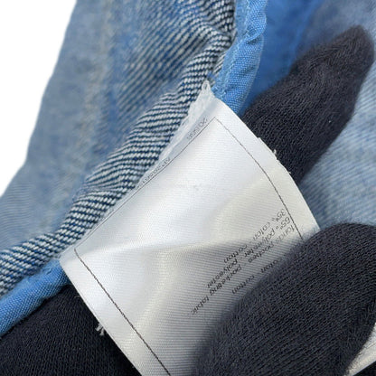 CHANEL CC Logo Washed Denim Pants Size 38 BlueP76791 Cotton100%