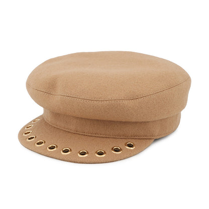 HERMES Vauban Sailor Cap Size 57 CamelH232034N Wool 100%
