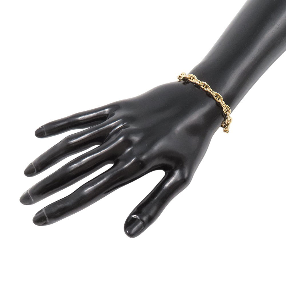 HERMES Chaine d'Ancre Bracelet 22 frames Size TPM 18K Yellow Gold