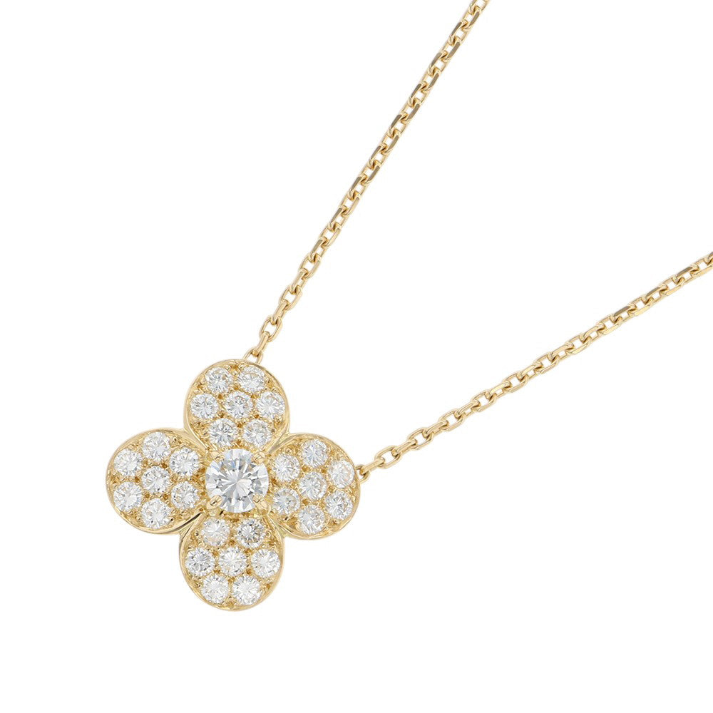 Van Cleef & Arpels Trefle Necklace Large ModelVCAR58000 18K Yellow Gold