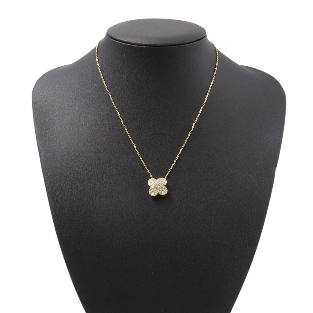 Van Cleef & Arpels Trefle Necklace Large ModelVCAR58000 18K Yellow Gold