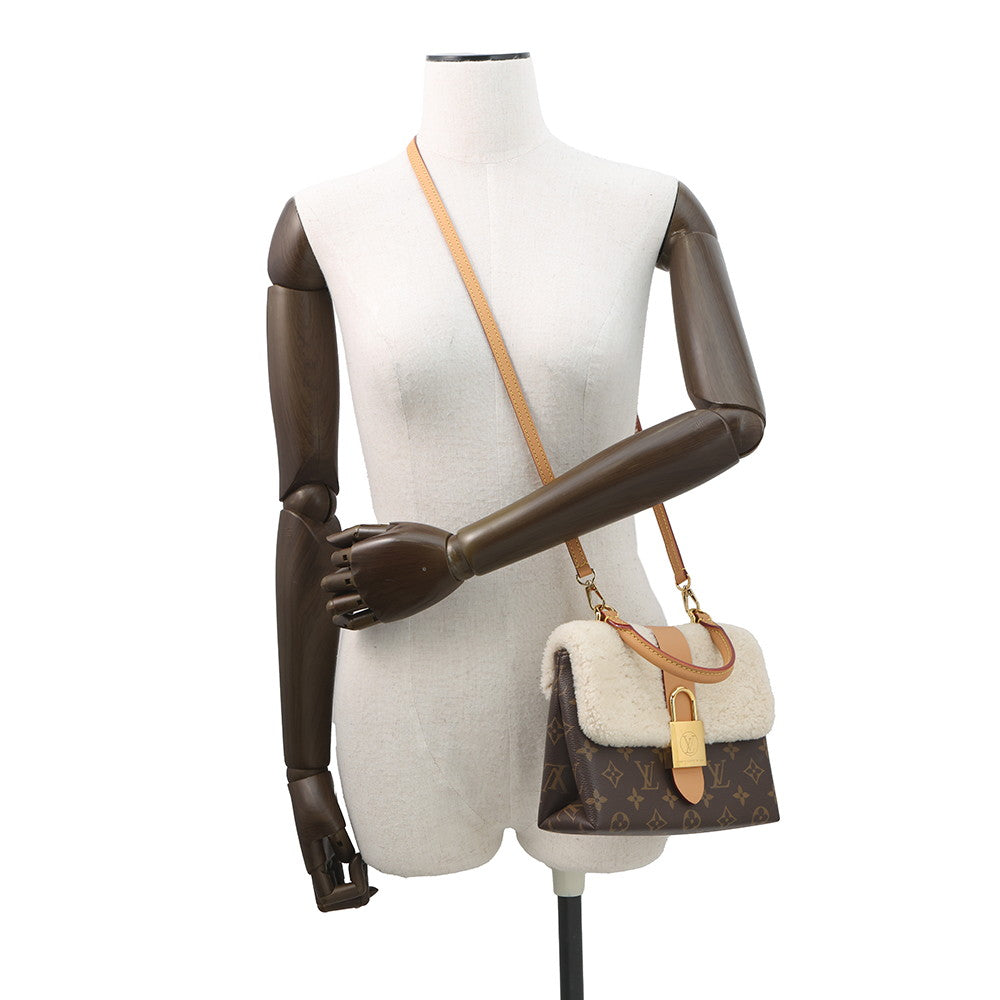 LOUIS VUITTON Locky BrownM46318 Monogram Mouton Size BB