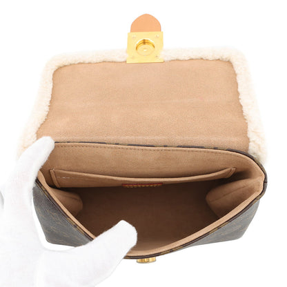 LOUIS VUITTON Locky BrownM46318 Monogram Mouton Size BB