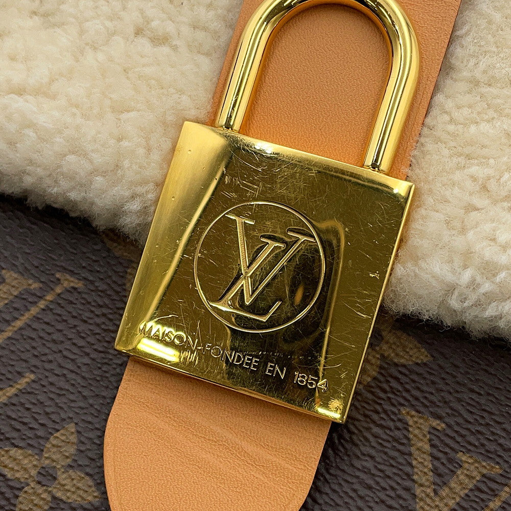LOUIS VUITTON Locky BrownM46318 Monogram Mouton Size BB