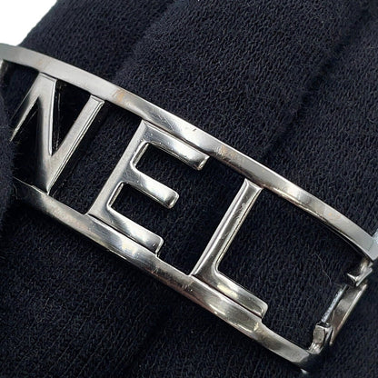 CHANEL Logo Watermark Bangle Metal
