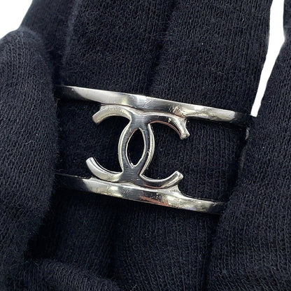 CHANEL Logo Watermark Bangle Metal