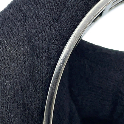 CHANEL Logo Watermark Bangle Metal