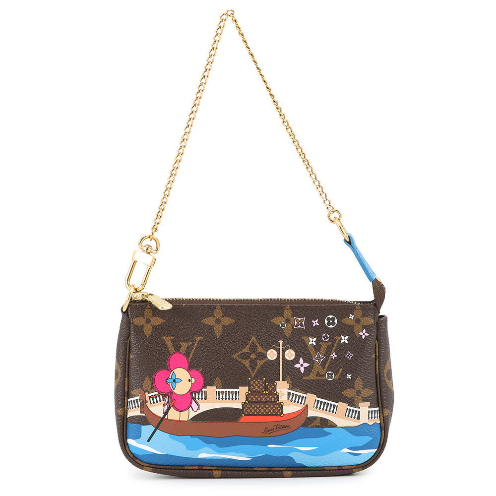 LOUIS VUITTON Mini Pochette Accessoires BlueM68489 Monogram Vivienne