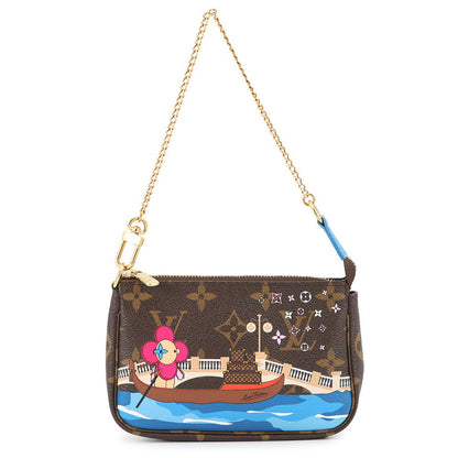 LOUIS VUITTON Mini Pochette Accessoires BlueM68489 Monogram Vivienne