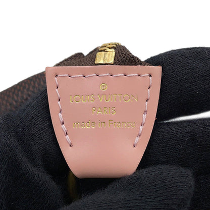 LOUIS VUITTON Mini Pochette Accessoires PinkN60402 Damier Ebene Canvas Vivienne