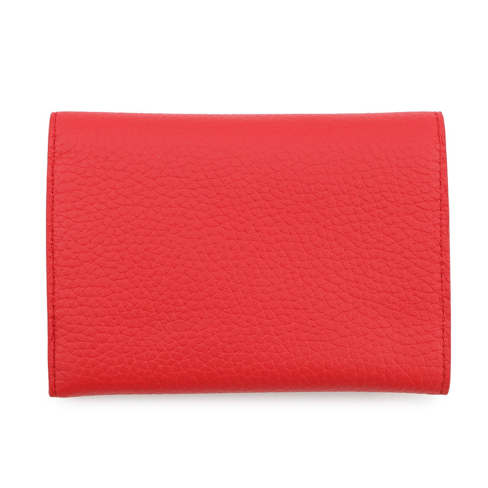 LOUIS VUITTON LVxYK Portefeuille Capucine Compact Maxi Yayoi Kusama Collaboration RougeM82113 Taurillon Leather