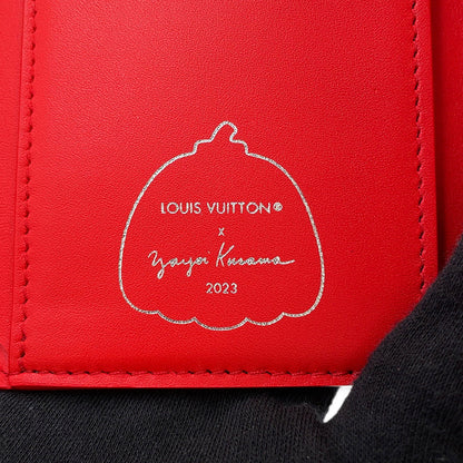 LOUIS VUITTON LVxYK Portefeuille Capucine Compact Maxi Yayoi Kusama Collaboration RougeM82113 Taurillon Leather