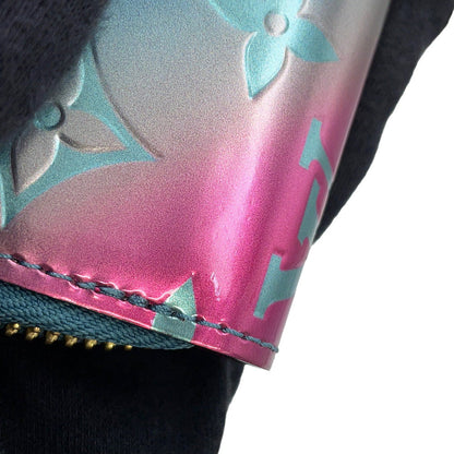 LOUIS VUITTON Zippy Wallet Pink/BlueM90520 Monogram Vernis Leather