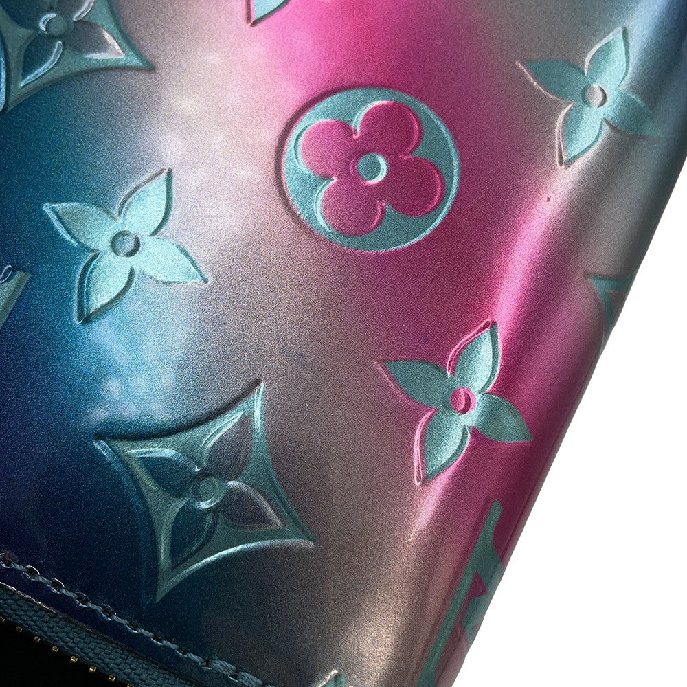 LOUIS VUITTON Zippy Wallet Pink/BlueM90520 Monogram Vernis Leather