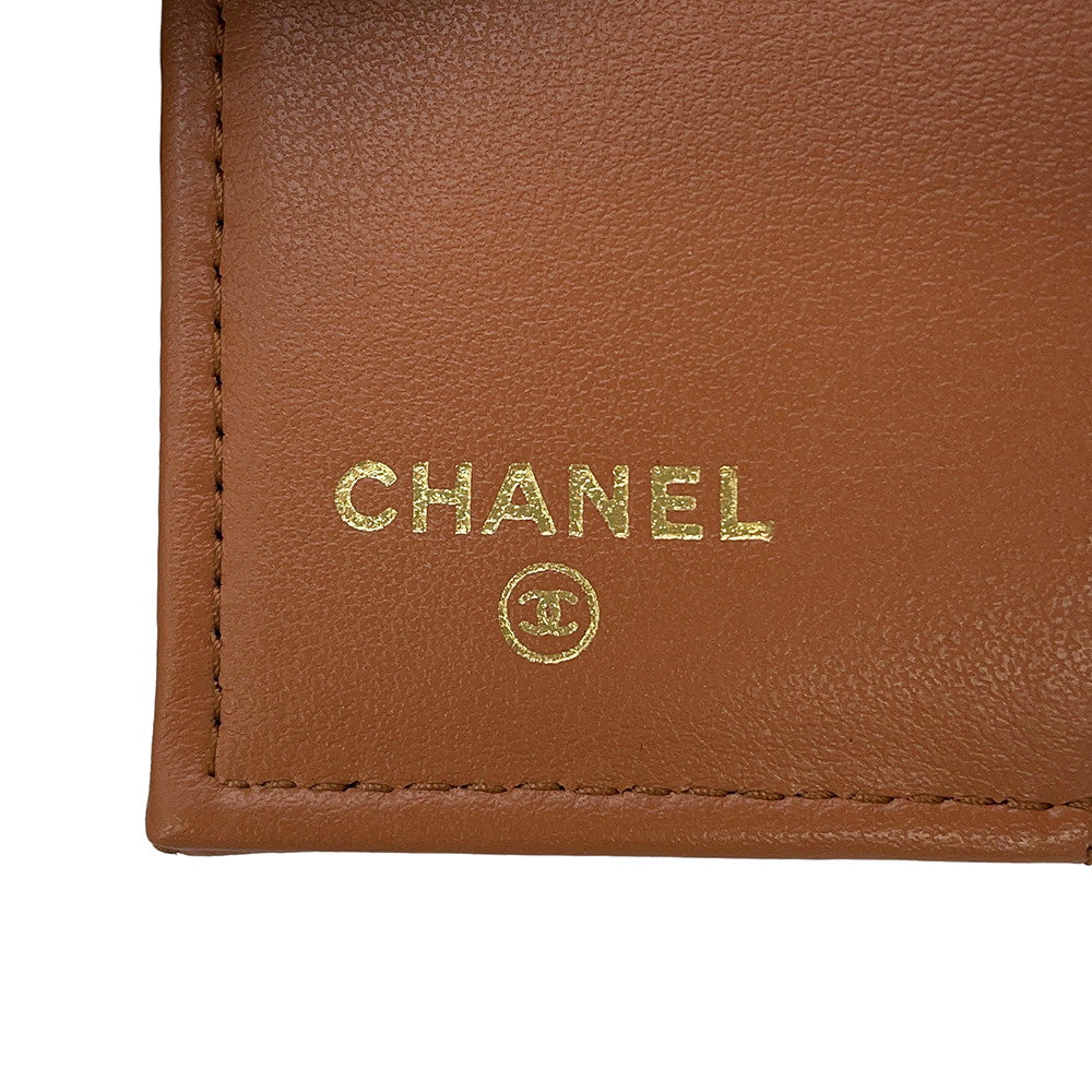 CHANEL Classic Small Flap Wallet Tri-fold Wallet CamelAP0230 Caviar Leather
