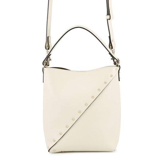 RED VALENTINO Padlock Studded Whispy Bucket Shoulder Bag White5W2B0Q00PIY Leather