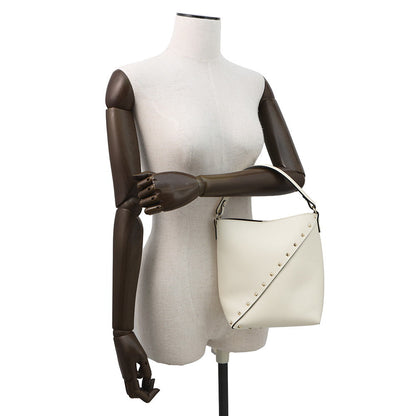 RED VALENTINO Padlock Studded Whispy Bucket Shoulder Bag White5W2B0Q00PIY Leather