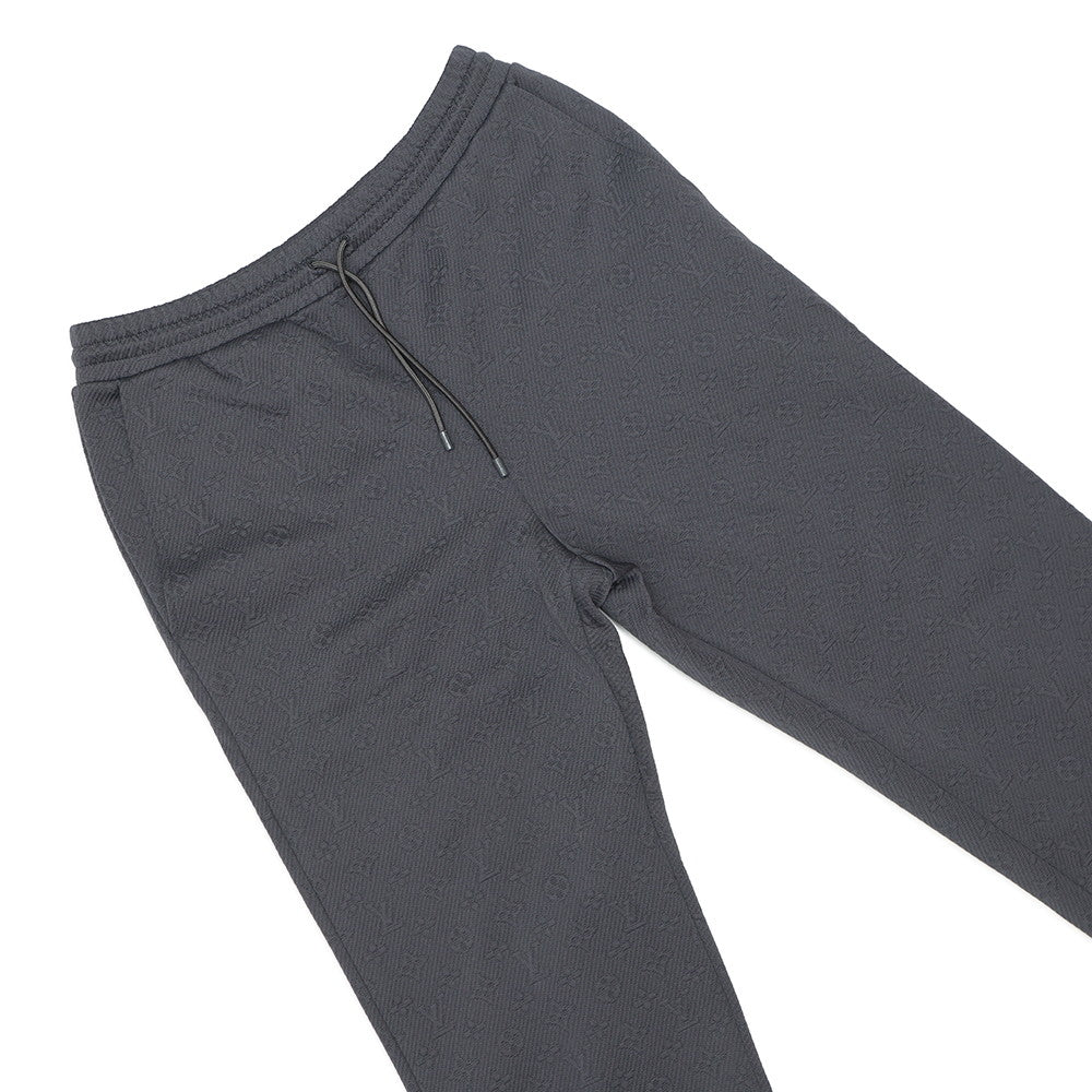 LOUIS VUITTON Virgil Abloh Monogram Jersey Track Pants Size XL GrayHHY44W Polyester66% Nylon18% Cotton16%