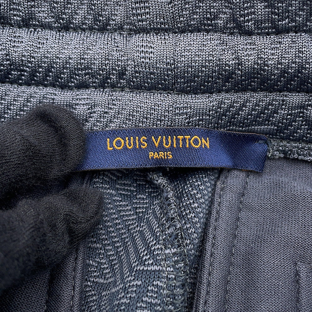 LOUIS VUITTON Virgil Abloh Monogram Jersey Track Pants Size XL GrayHHY44W Polyester66% Nylon18% Cotton16%