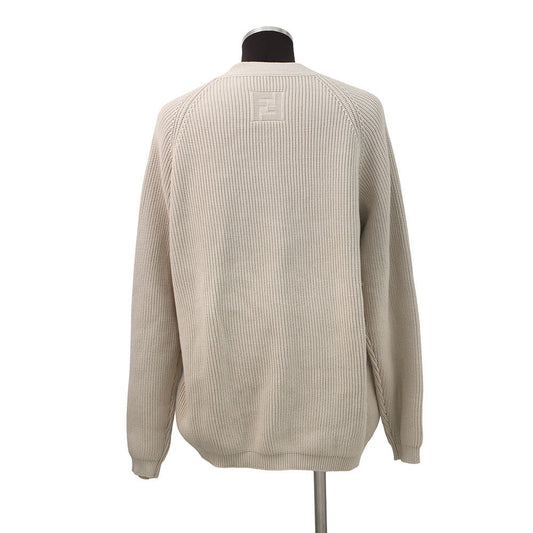 FENDI Knit cardigan Size 58 Beige/Light GrayFZC498 Cotton57% Nylon43%