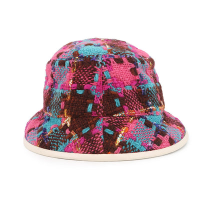 GUCCI Spicy Check Hat Size M/22.4" Multicolor728469 Wool 51% Acryl 25% Nylon 14% Mohair 8% Polyester 1% Cotton 1%