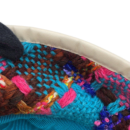 GUCCI Spicy Check Hat Size M/22.4" Multicolor728469 Wool 51% Acryl 25% Nylon 14% Mohair 8% Polyester 1% Cotton 1%