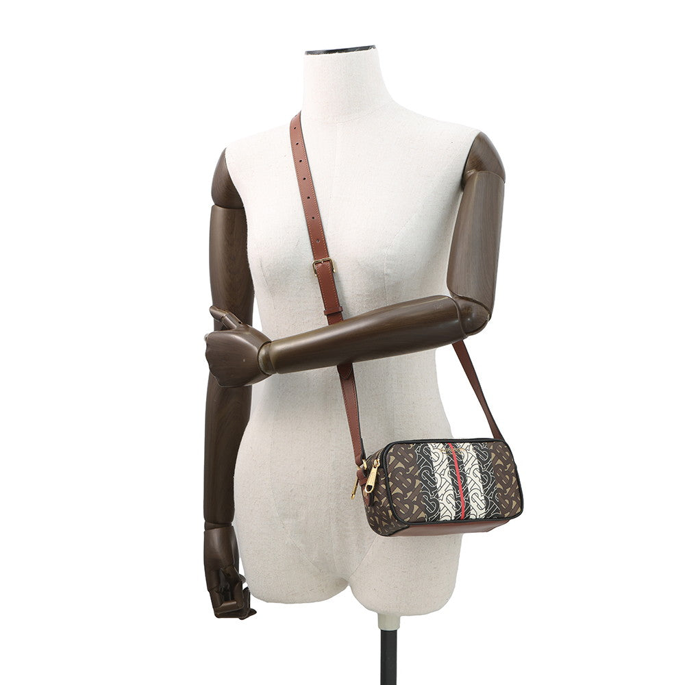 BURBERRY TBMonogram Shoulder Bag Brown/Black/White8032774 PVC Leather