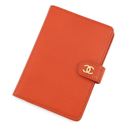 CHANEL Notebook cover Orange Leather