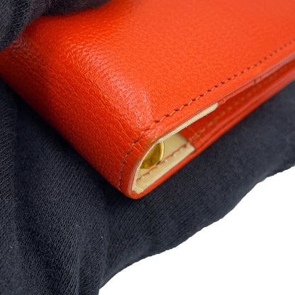 CHANEL Notebook cover Orange Leather