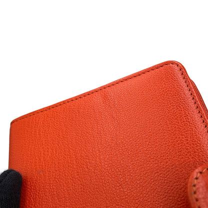 CHANEL Notebook cover Orange Leather