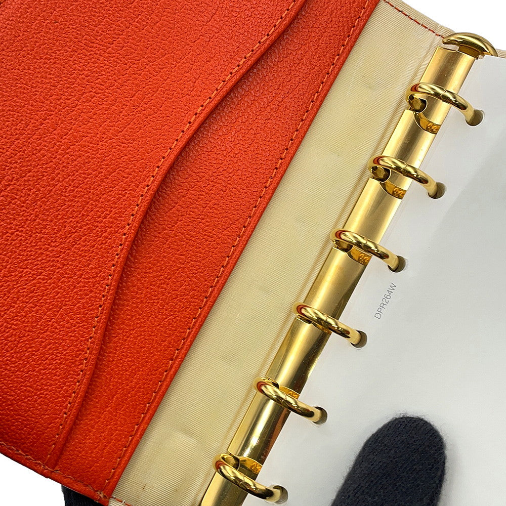 CHANEL Notebook cover Orange Leather
