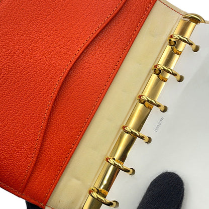 CHANEL Notebook cover Orange Leather