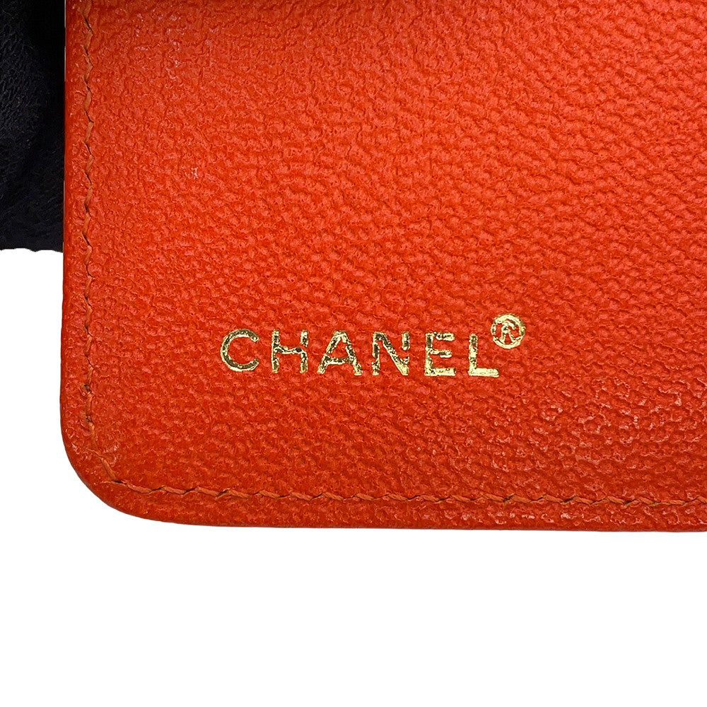 CHANEL Notebook cover Orange Leather