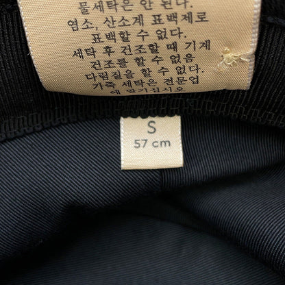 GUCCI GG Canvas bucket hat Size Size S (22.4") Black576587 Polyester68% Cotton16% Nylon16% Leather