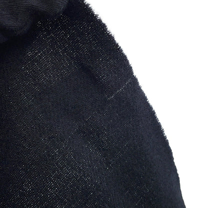 CHANEL Faux Pearl CC Logo Scarf Black Cashmere82% Silk18% Faux Pearl