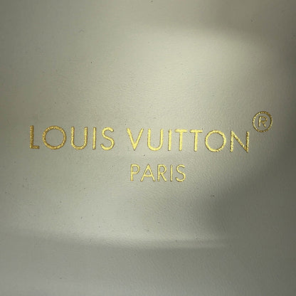 LOUIS VUITTON Time Out Line Sneakers White/Brown1AAP6C Calf Leather Size 35.5