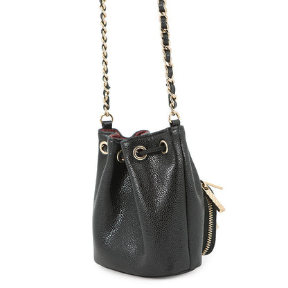 CHANEL Matelasse bucket bag BlackAS2353 Caviar Leather