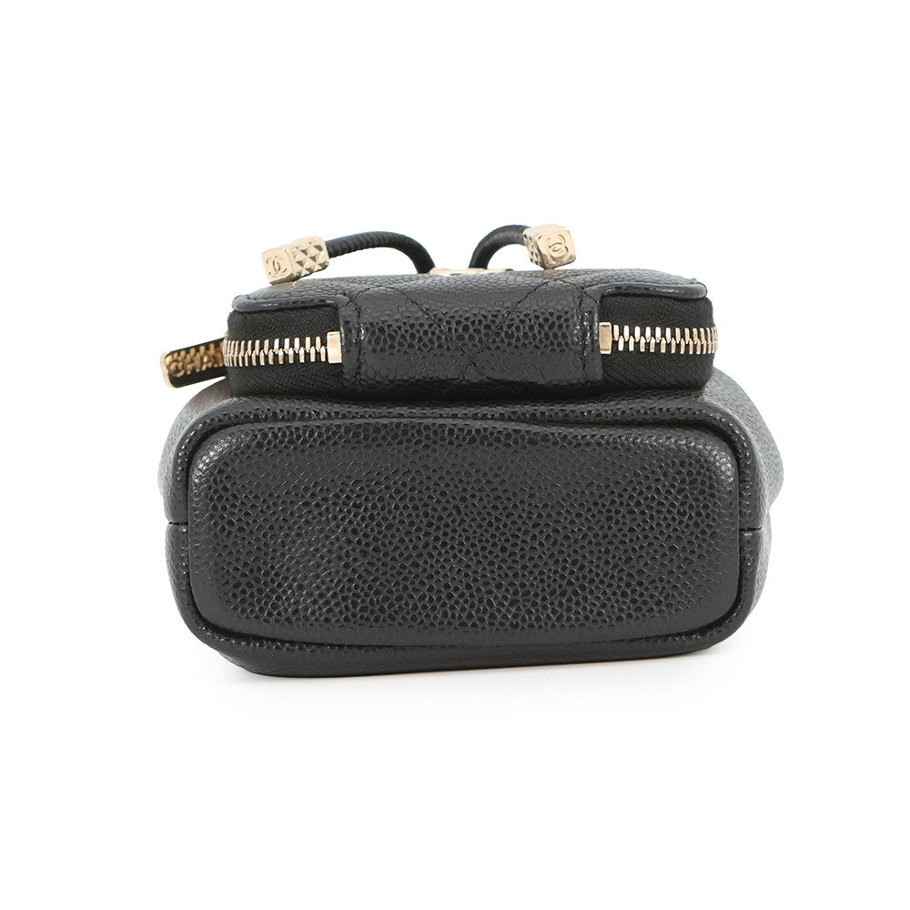 CHANEL Matelasse bucket bag BlackAS2353 Caviar Leather