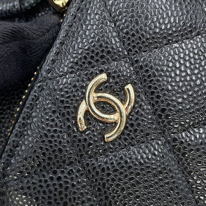 CHANEL Matelasse bucket bag BlackAS2353 Caviar Leather