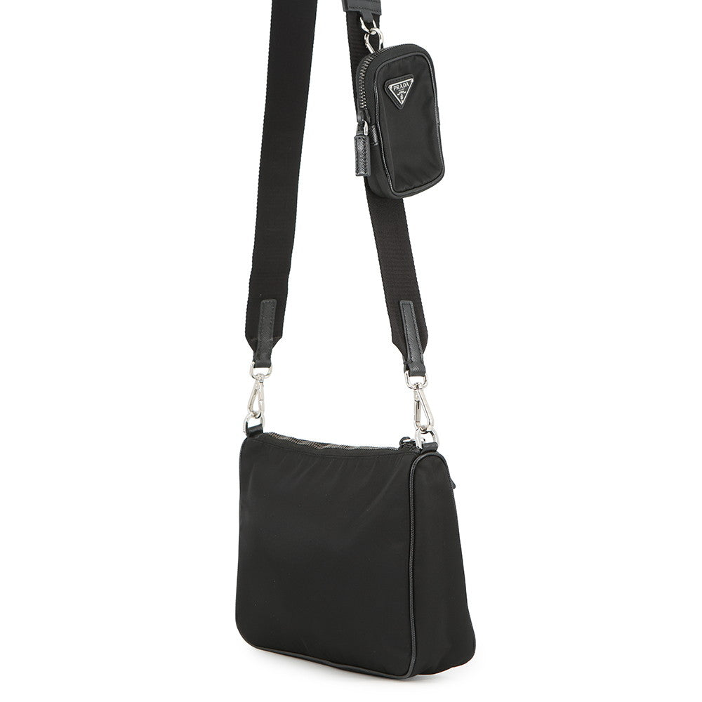 PRADA Re-Nylon Shoulder Bag Black2VH113 Nylon Leather