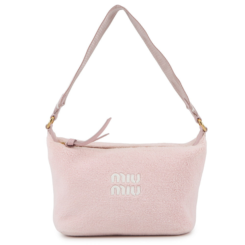 MIUMIU Terrycloth mini bag Pink5NE841 Pile Leather