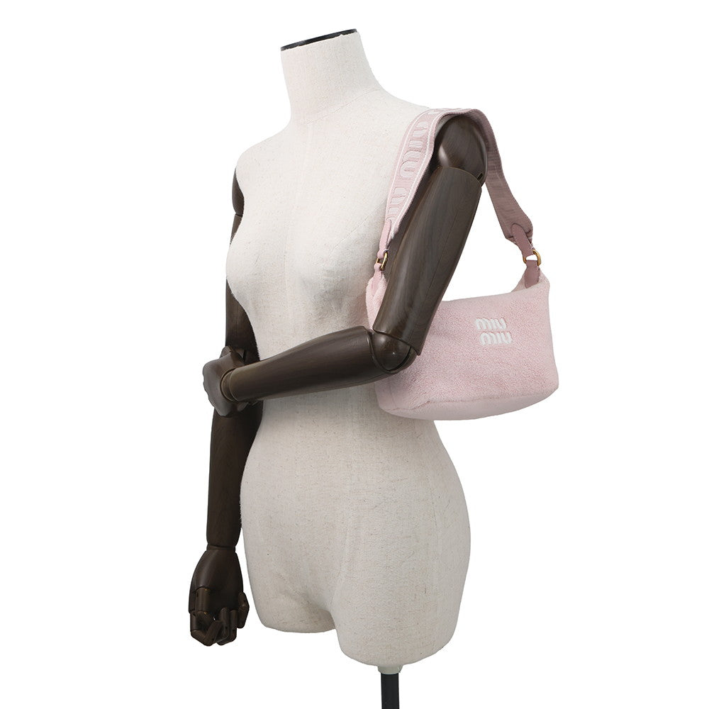 MIUMIU Terrycloth mini bag Pink5NE841 Pile Leather