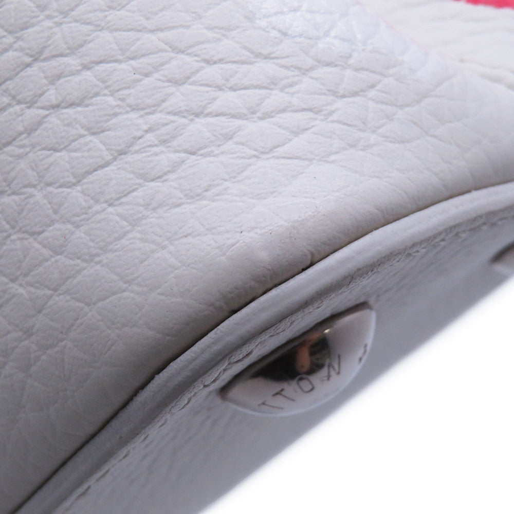 LOUIS VUITTON Capucines LVxYK White/MulticolorM21637 Taurillon Leather Painted Dot Size BB